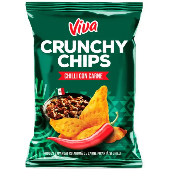 VIVA CRUNCHY CHIPS CHILLI+CARNE100G 5941311022617