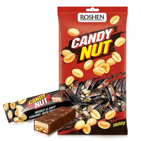 ROSH.CANDY NUT CARAMELE CU ARAHIDE 1 KG 4823077624001