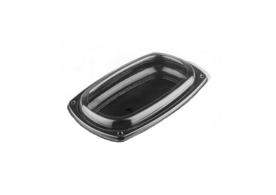 PLATOU OVAL NEGRU SI CAPAC 45*35*3.2CM 5BUC/SET 6422465035085
