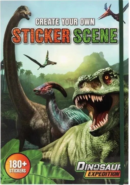 CARTE CU ABTIBILDURI A4 DINO 10 FOI+6 STICKERS 8715427128061