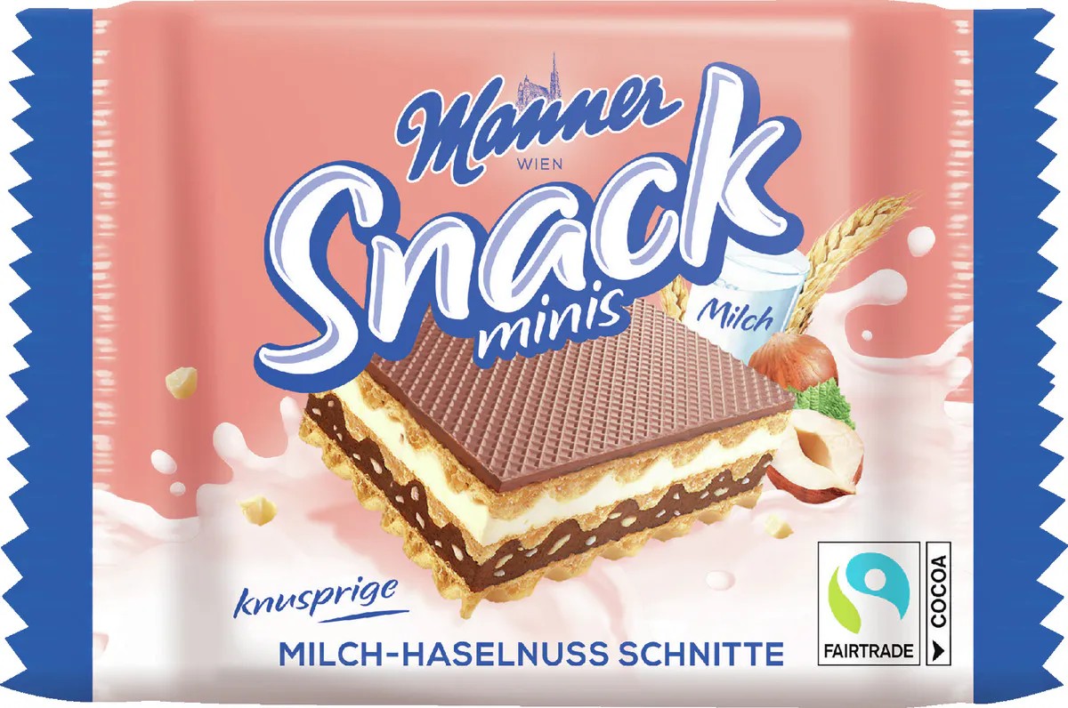 MANNER SNACK MINI LAPTE&ALUNE 25GR (28BUC/CUT) 9000331005607