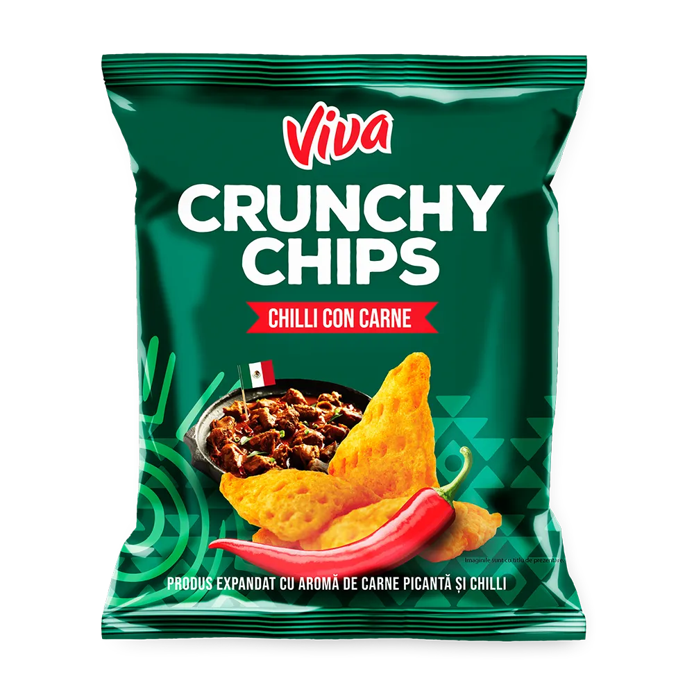 VIVA CRUNCHY CHIPS CHILLI+CARNE 50G 5941311022624