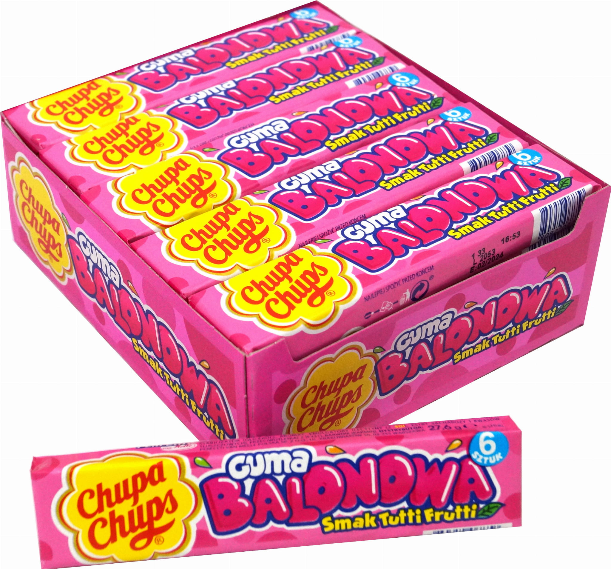 GUMA OLA BOLA TUTTI FRUTI 20GR(24CUTII/BAX) 684811773638