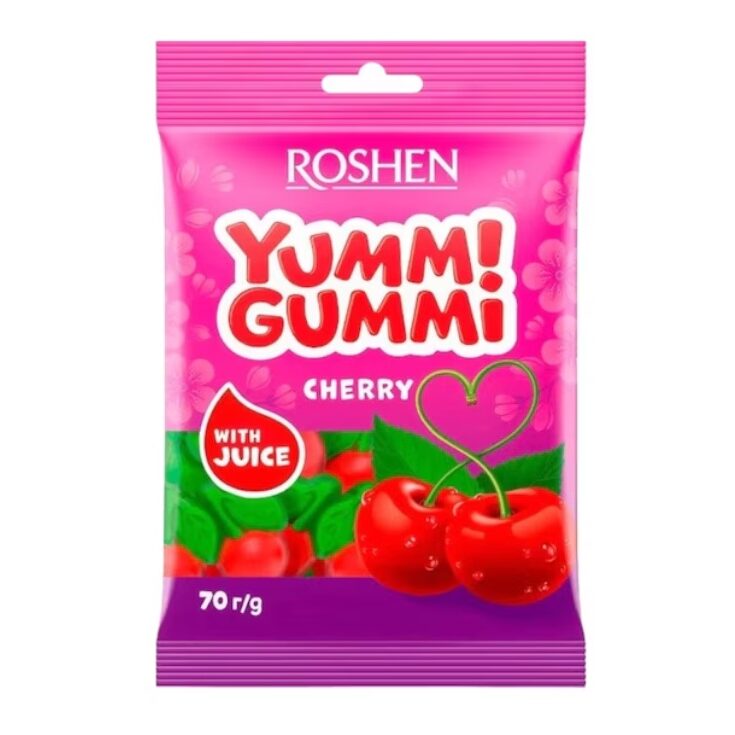 ROSH.YUMMI GUMMI CHERRY 70 GR 4823077638466