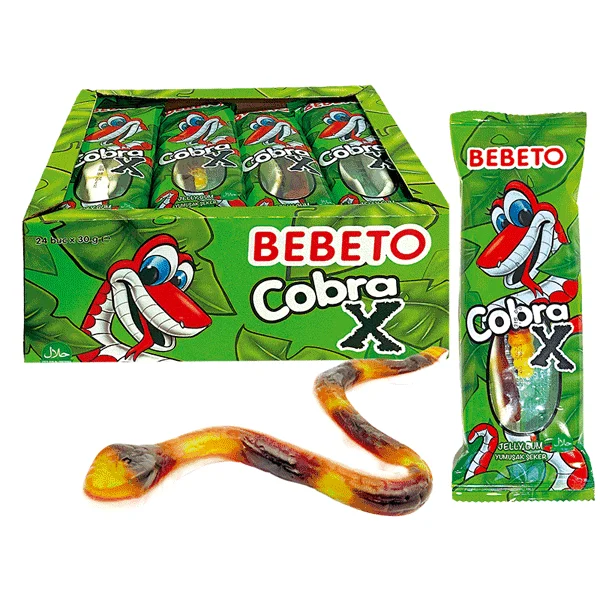 BEBETO COBRA X jeleu cu aroma de fructe 30gr 8690146857518