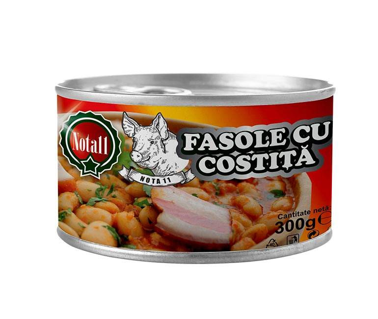 FASOLE CU COSTITA  300gr  NOTA 11    6buc/bax 5949024301814