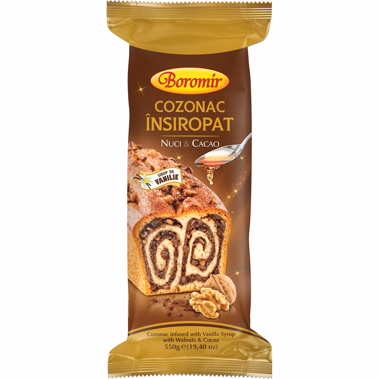 COZONAC INSIROPAT NUCI CACAO 550g -9b 5941300012346