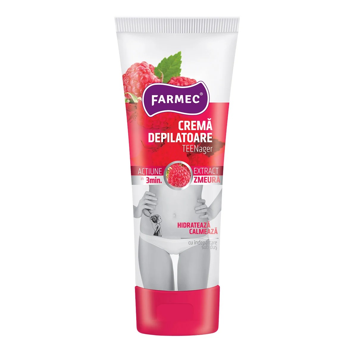 FARMEC CREMA DEPILATOARE TEENAGER ZMEURA 150ML (10BUC/BAX) 5943000092529