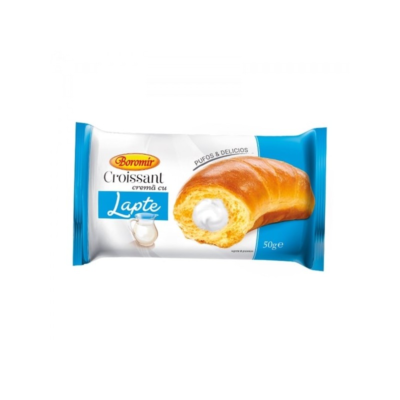 CROISSANT CREMA CU LAPTE 60g BOROMIR -30b 5941300013381