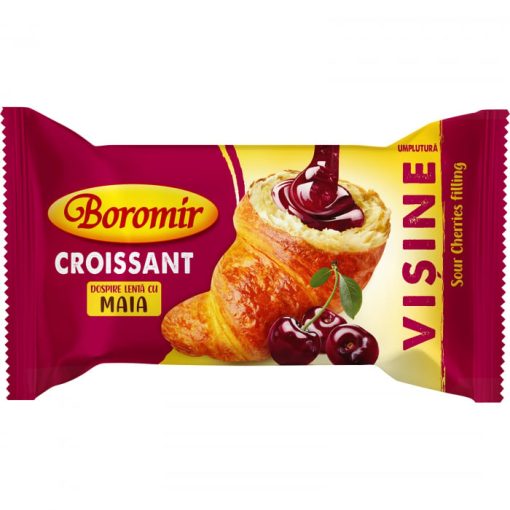 CROISSANT CREMA CU VISINE BOROMIR 60GR (30BUC/BAX) 5941300013572
