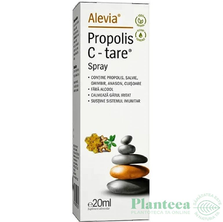 ALEVIA PROPOLIS C-TARE SPRAY 20ML 100% NATURAL 6423602008252