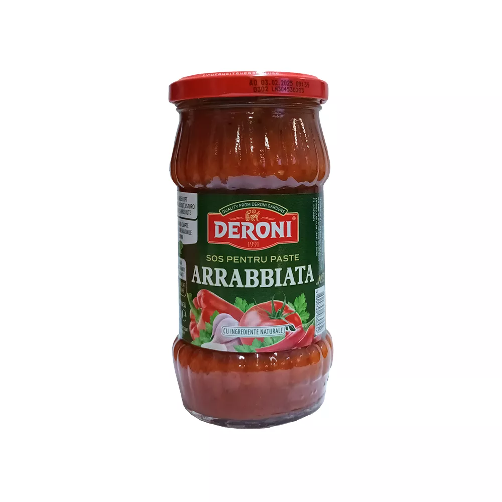 DERONI SOS PASTE ARRABBIATA 310GR (6BUC/BAX) 3800740030452