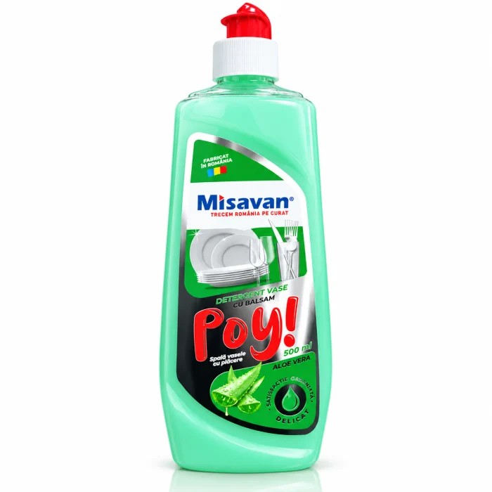 POY DETERGENT VASE ALOE VERA 500ML (12BUC/BAX) 6422768023451
