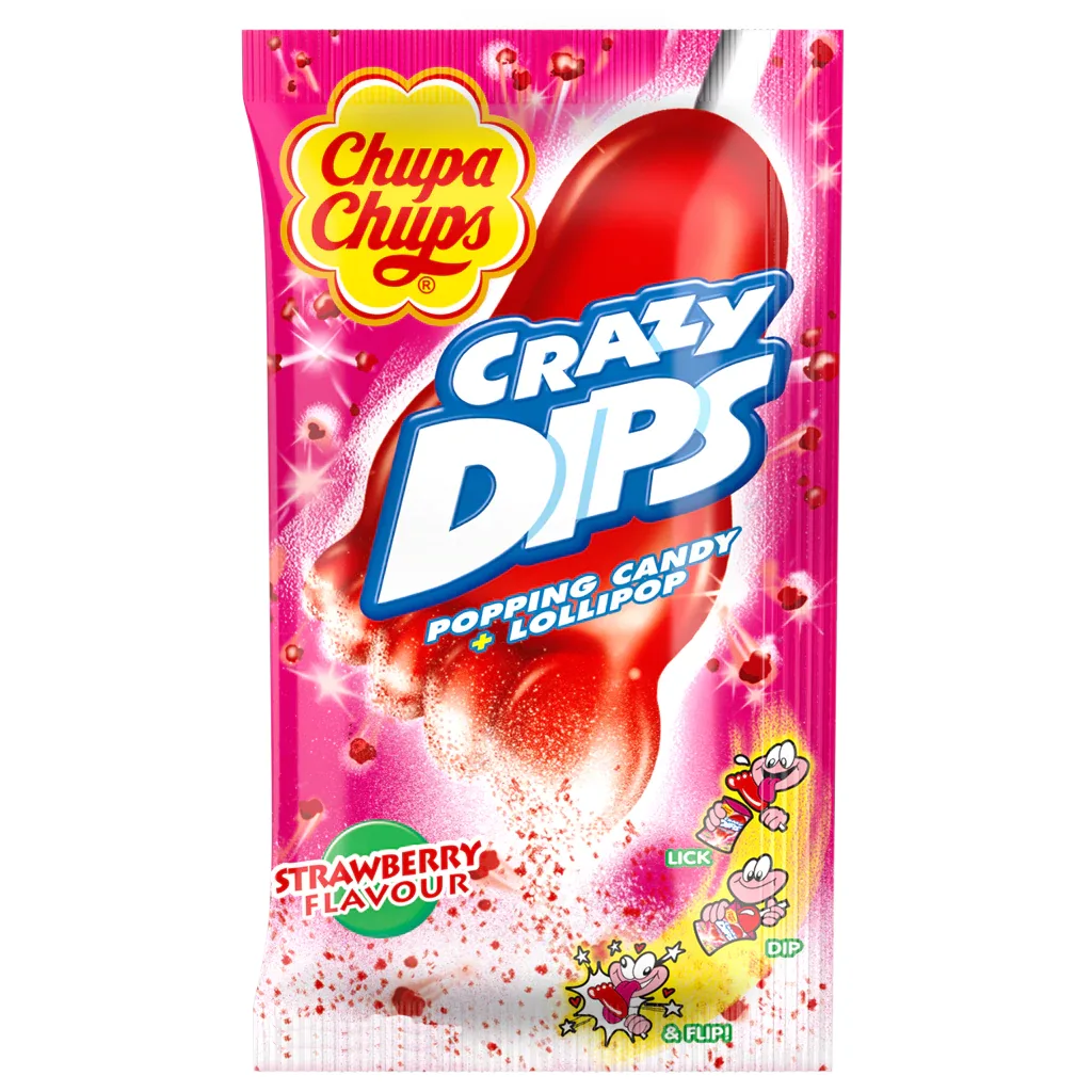 CHUPA CHUPS Crazy DipsStrawberry 14g 8410031920987