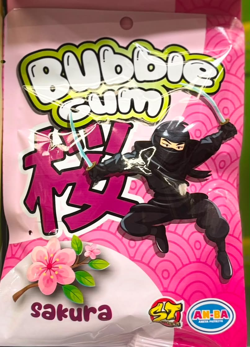 BUBBLE GUM SAKURA 50GR (6BUC/CUT) 5904492300035
