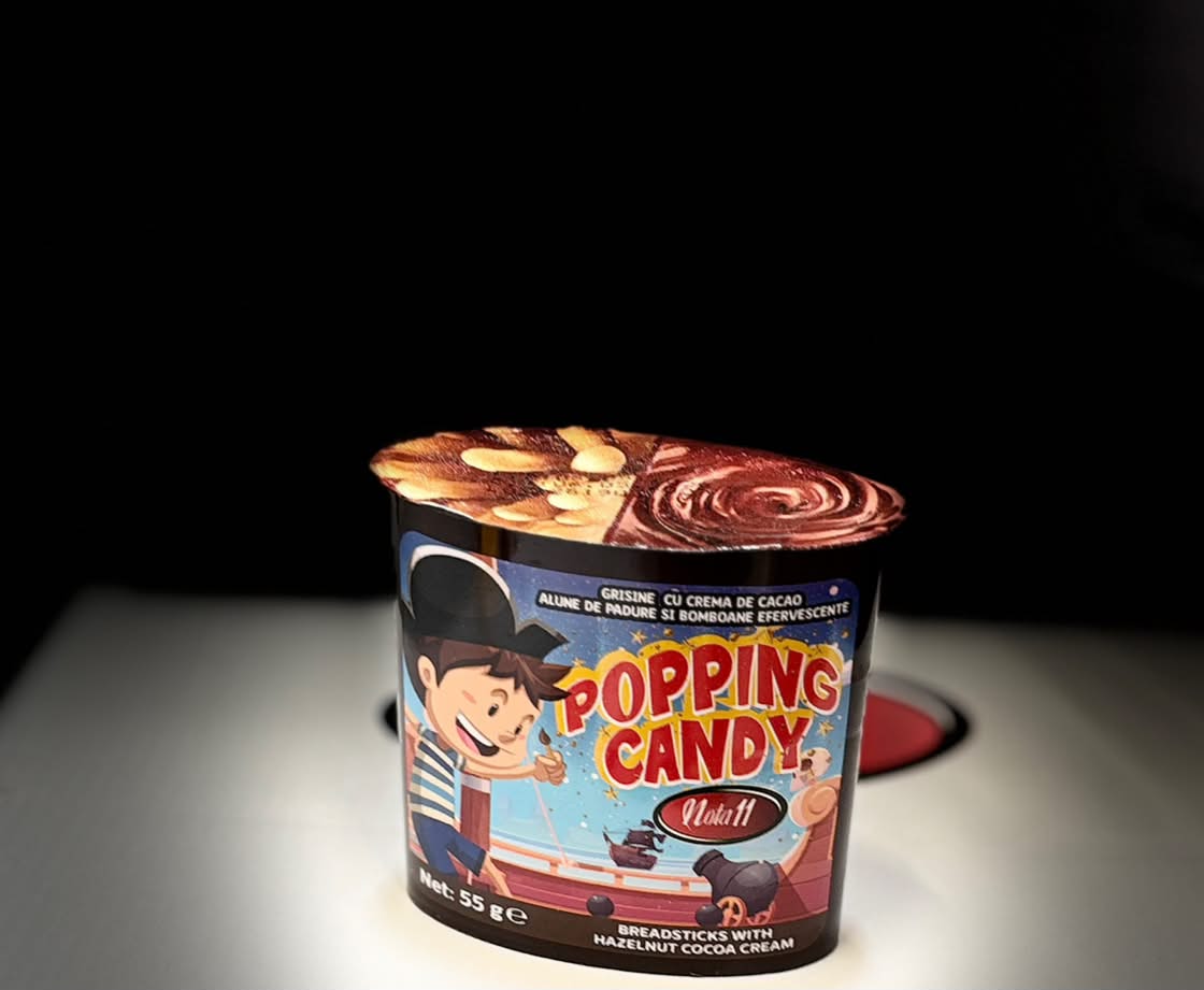 N.11 GRISINE 55GR CU CREMA DE CACAO & POPPING CANDY (24BUC/BAX) 5949024305188