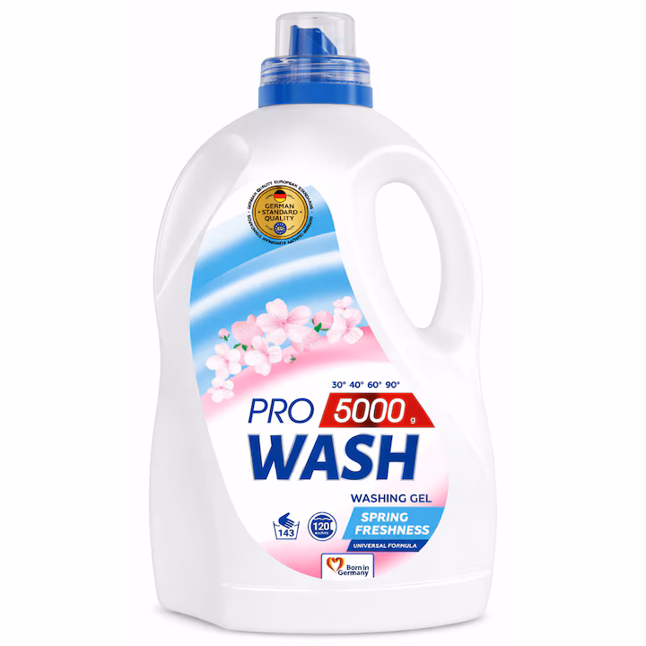 PRO WASH DETERGENT GEL SPRING FRESHNESS 5.000G 4262396144140