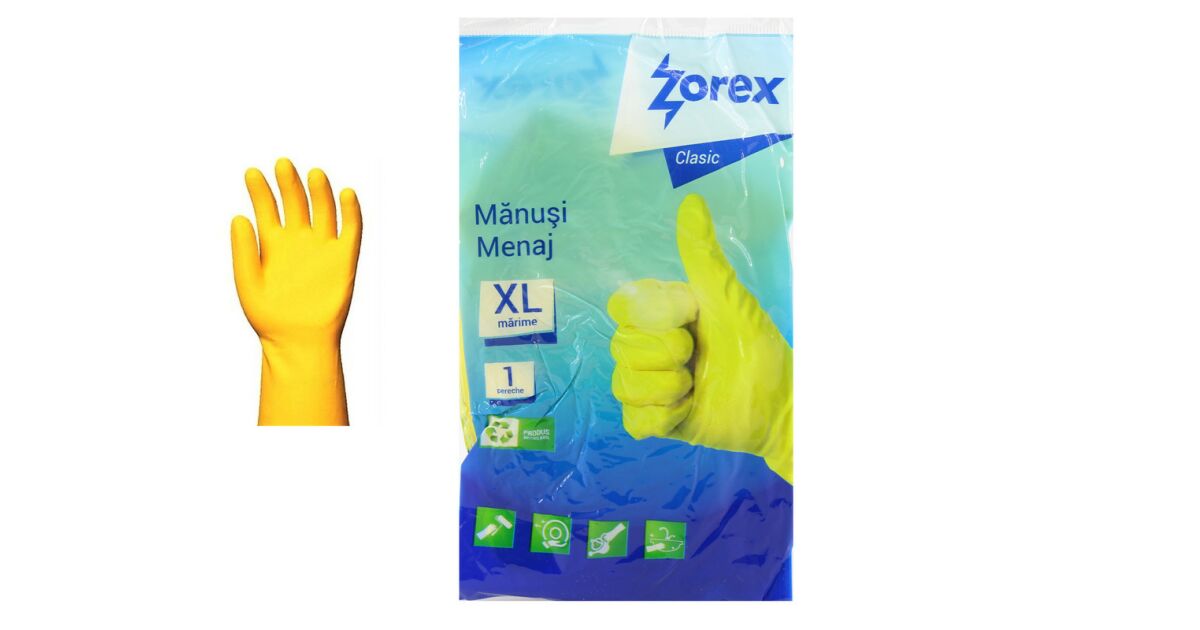 ZOREX Manusi menaj galbene XL 6422465012864