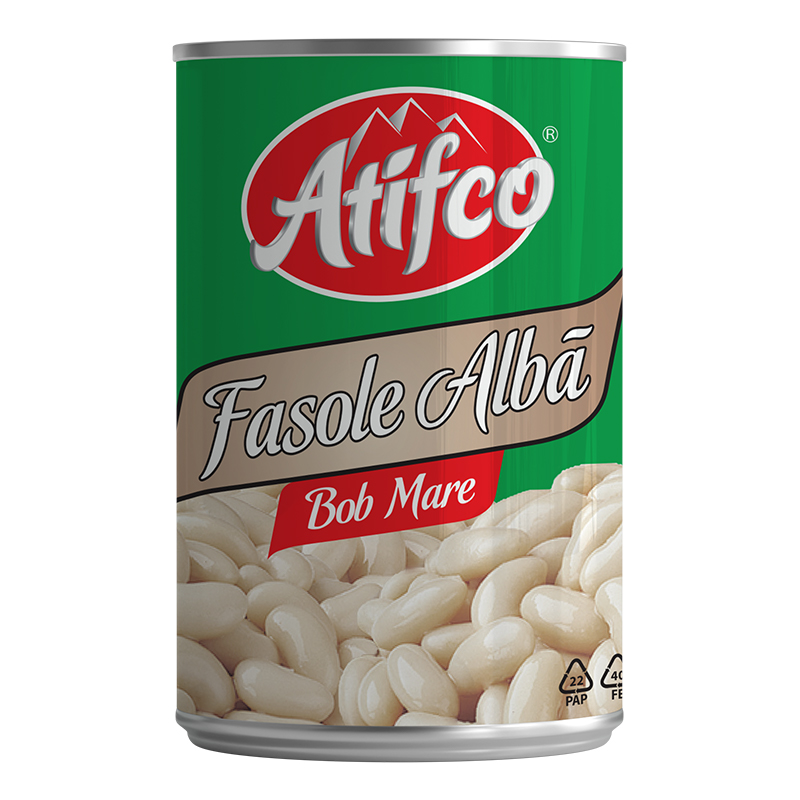 FASOLE ALBA pentru gatit si salate,cutie 400gr 5941905077054