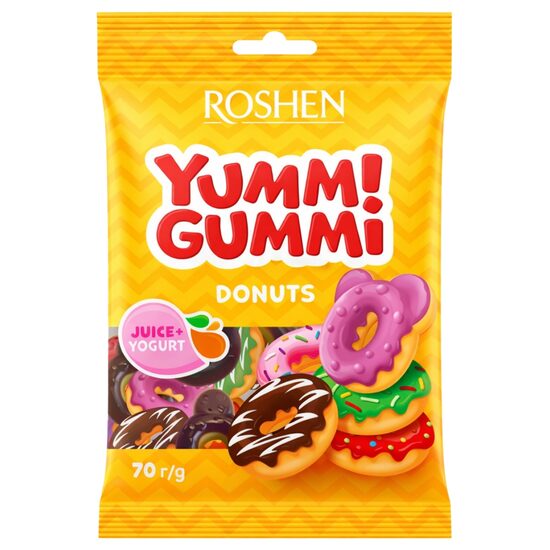 ROSH.YUMMI GUMMI DONUTS 70 GR 4823077636370