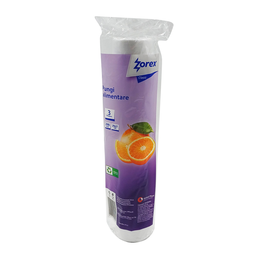 ZOREX CLASIC PUNGI ALIMENTARE 3KG (200BUC/ROLA) 6422465004579
