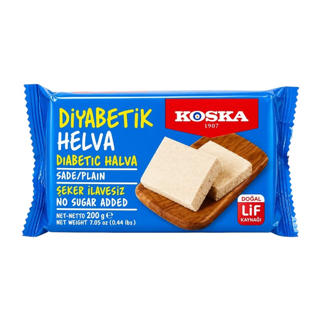 KOSKA HALVA DIABETIK SIMPLU 200GR (12BUC/BAX) 8690710141432
