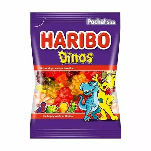 HARIBO JELEURI DINOS 100GR (30BUC/BAX) 5996379341859