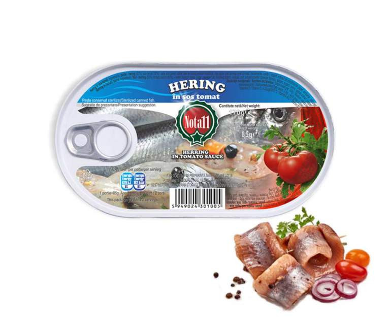 HERING IN SOS TOMAT 170GR NOTA 11 15BUC/BAX 5949024301005