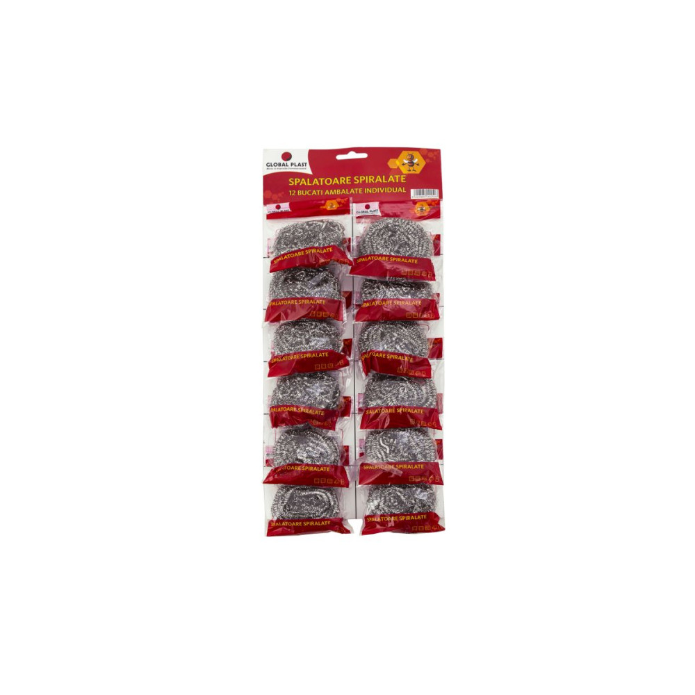 ZOREX SPALATOARE SPIRALATE INOX (12BUC/SET) 6422465027363