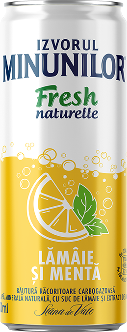 IZVORUL MINUNILOR FRESH NATURELLE LAMAIE&MENTA 0.33L DOZA SGR (24BUC/BAX) 5942207014525