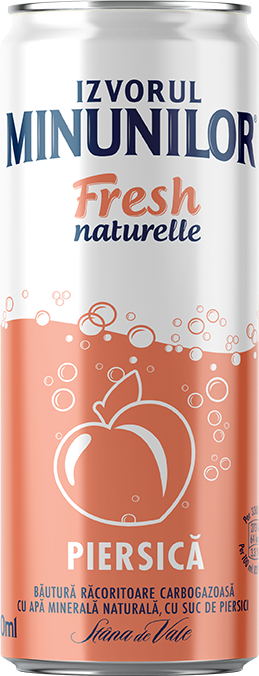 IZVORUL MINUNILOR FRESH NATURELLE PIERSICA 0.33L DOZA SGR (24BUC/BAX) 5942207014501