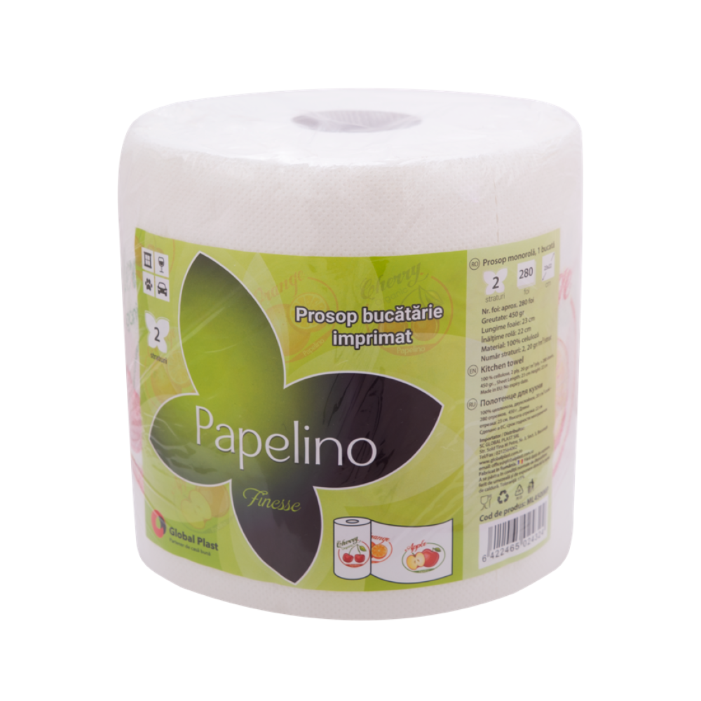 PAPELINO Prosop hartie 2 str 450g/rola 6422465006719