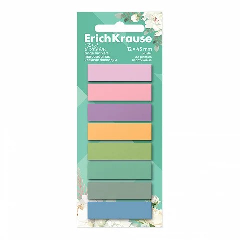 NOTES ADEZIV ERICH 12X45, 160FOI 8 CULORI PASTEL BLOOM 4041485615606