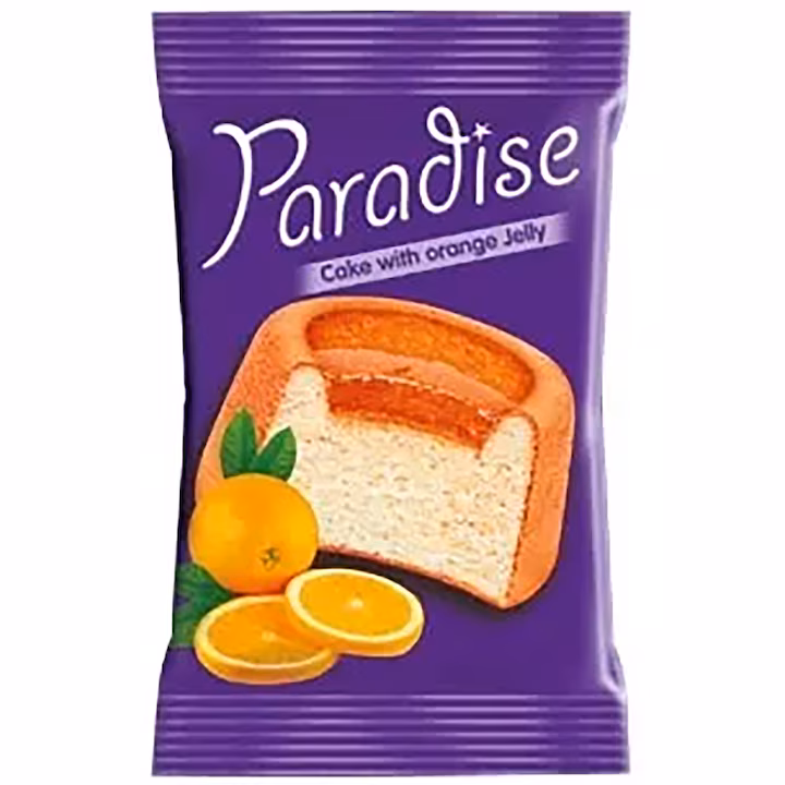 PARADISE jelly cake prajitura cu jeleu portocale 25gr 8692806125456