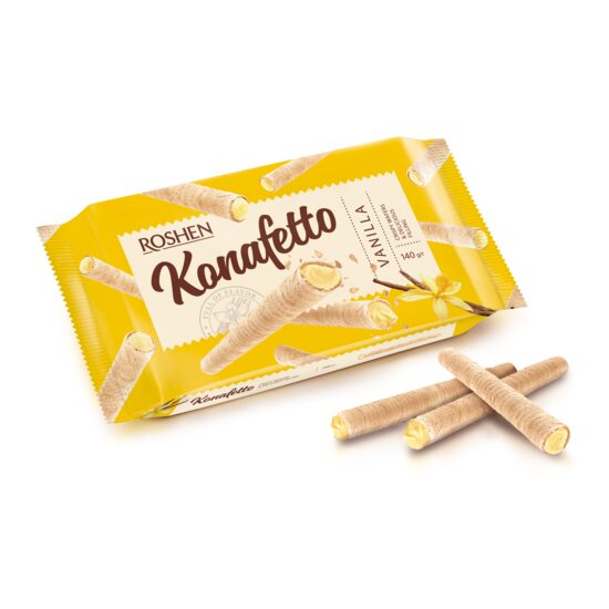 ROSH.KONAFETTO ROLLS CREMA VANILIE 140 GR 4823077631863