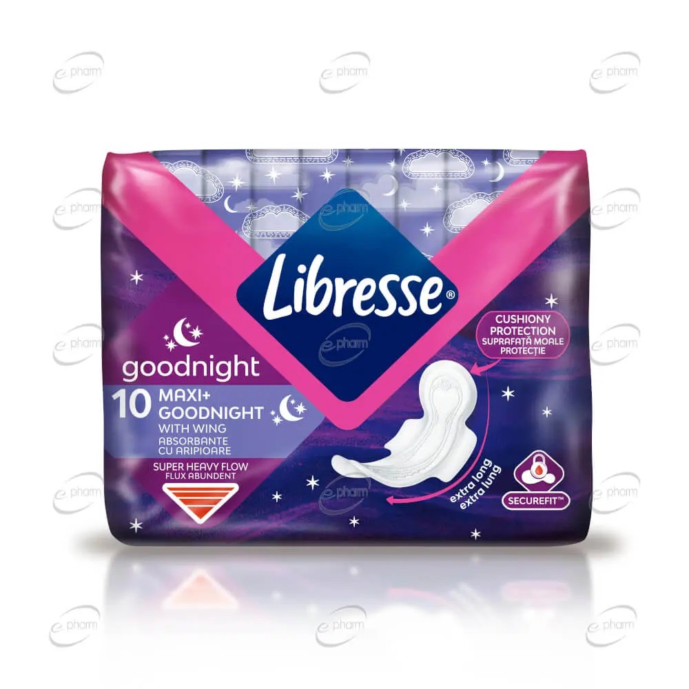 LIBRESSE ABSORBANTE  6MM GOOD NIGHT MAXI (12BUC/BAX) 7322541192543