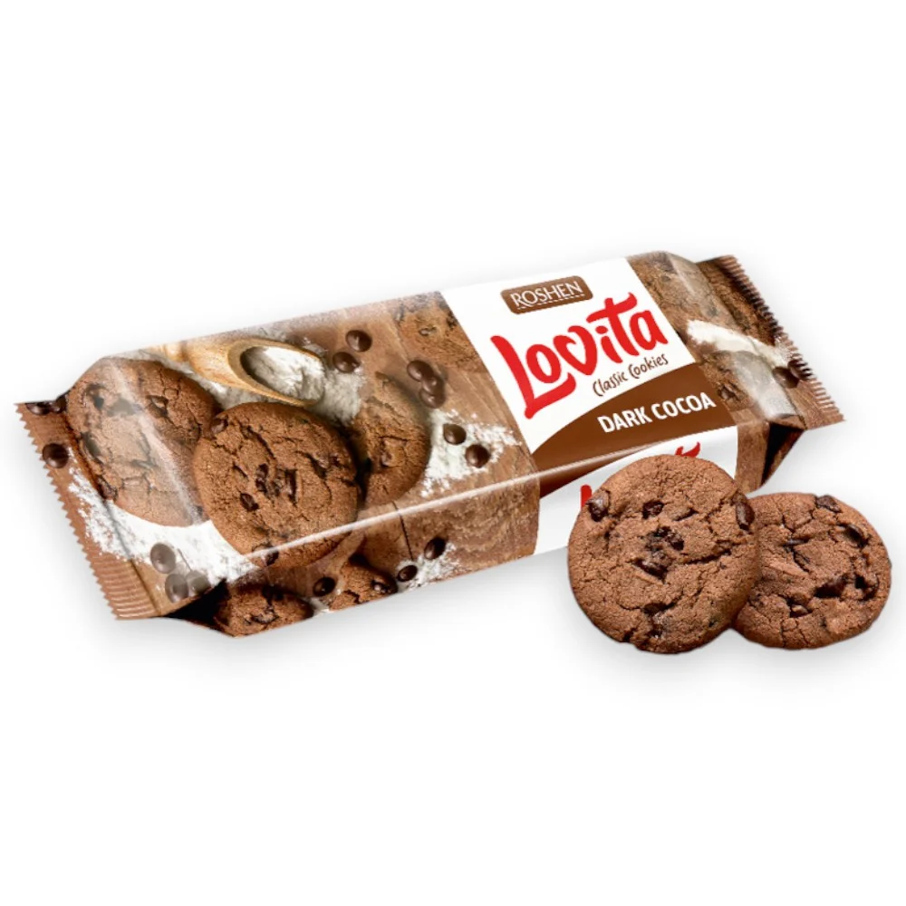 ROSH."LOVITA" BISC.CU CACAO SI BUCATI CIOCO 150GR 4823077633317