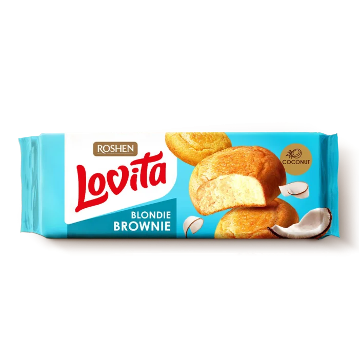 ROSH."LOVITA" BISC.BLONDIE BROWNIE CU COCOS 152GR 4823077646270
