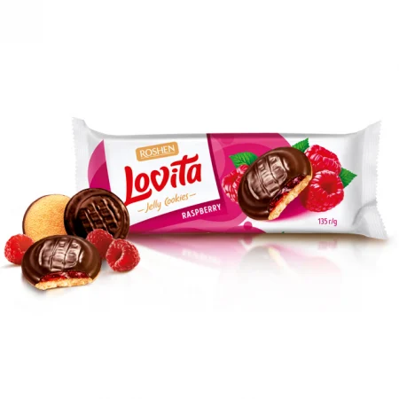ROSH."LOVITA" CU JELEU ZMEURA 135GR 4823077634246