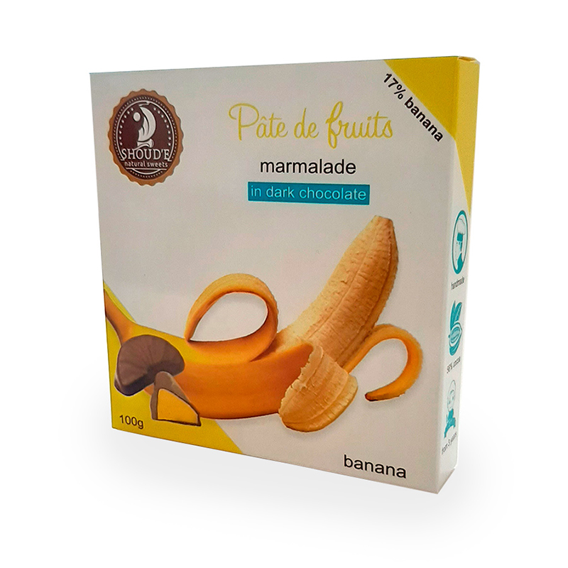 PATE DE FRUITS JELEU CIOCO.BANANA 100GR 4820230690323