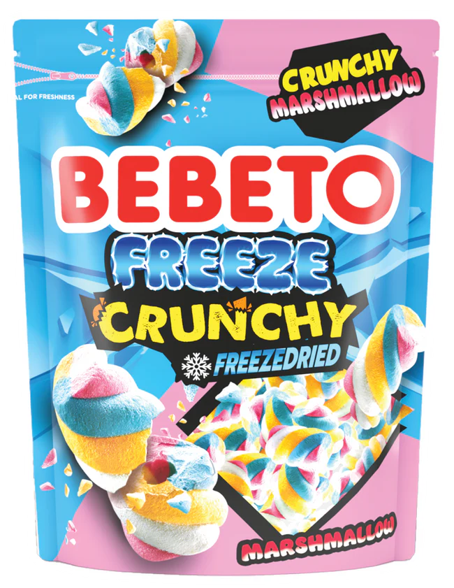 BEBETO FREEZE CRUNCHY MARSHMALLOW  35GR (12BUC/BAX) 8690146182283