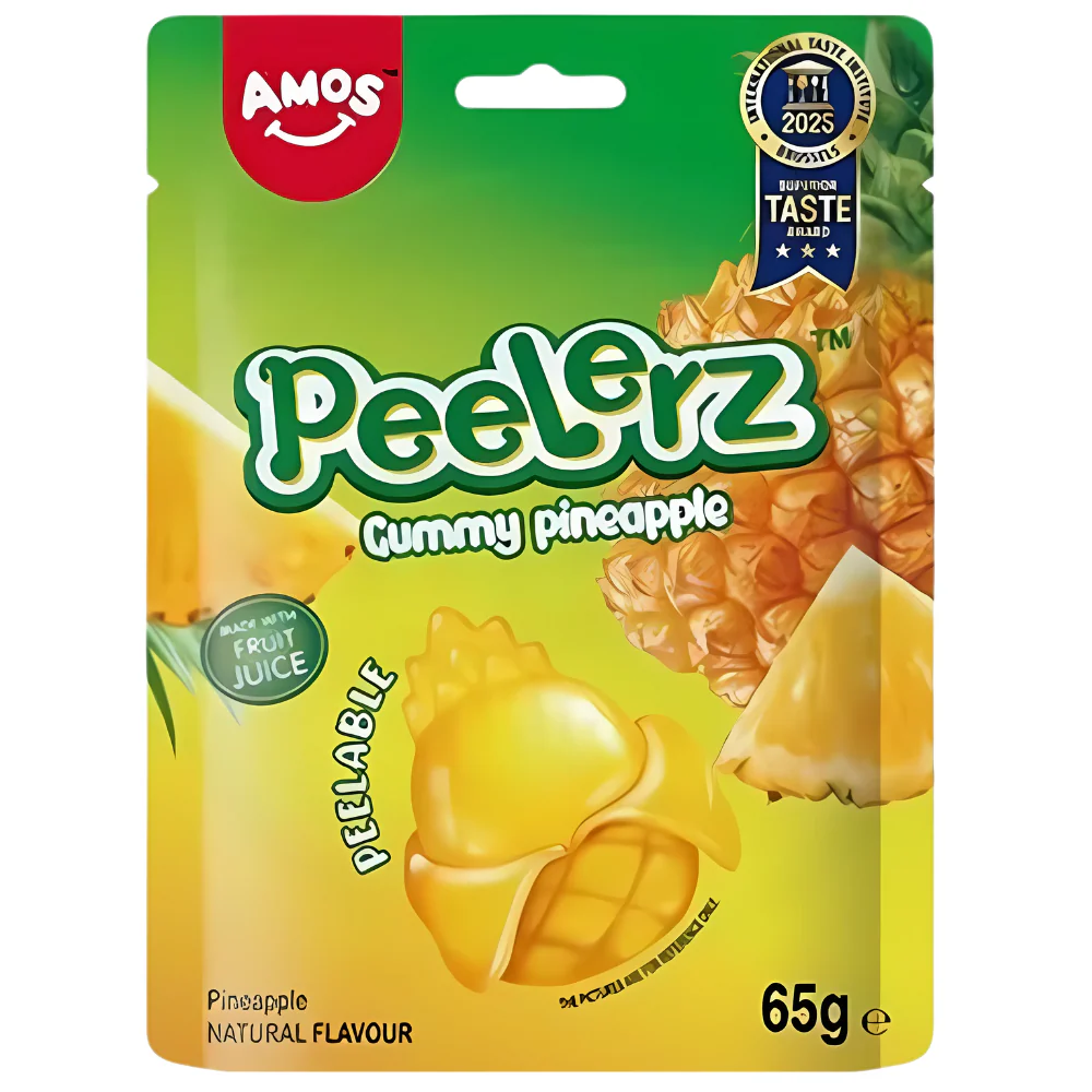 CANDY PEELERZ GUMMY PINEAPPLE 65G (24BUC/BAX) 6936756277257