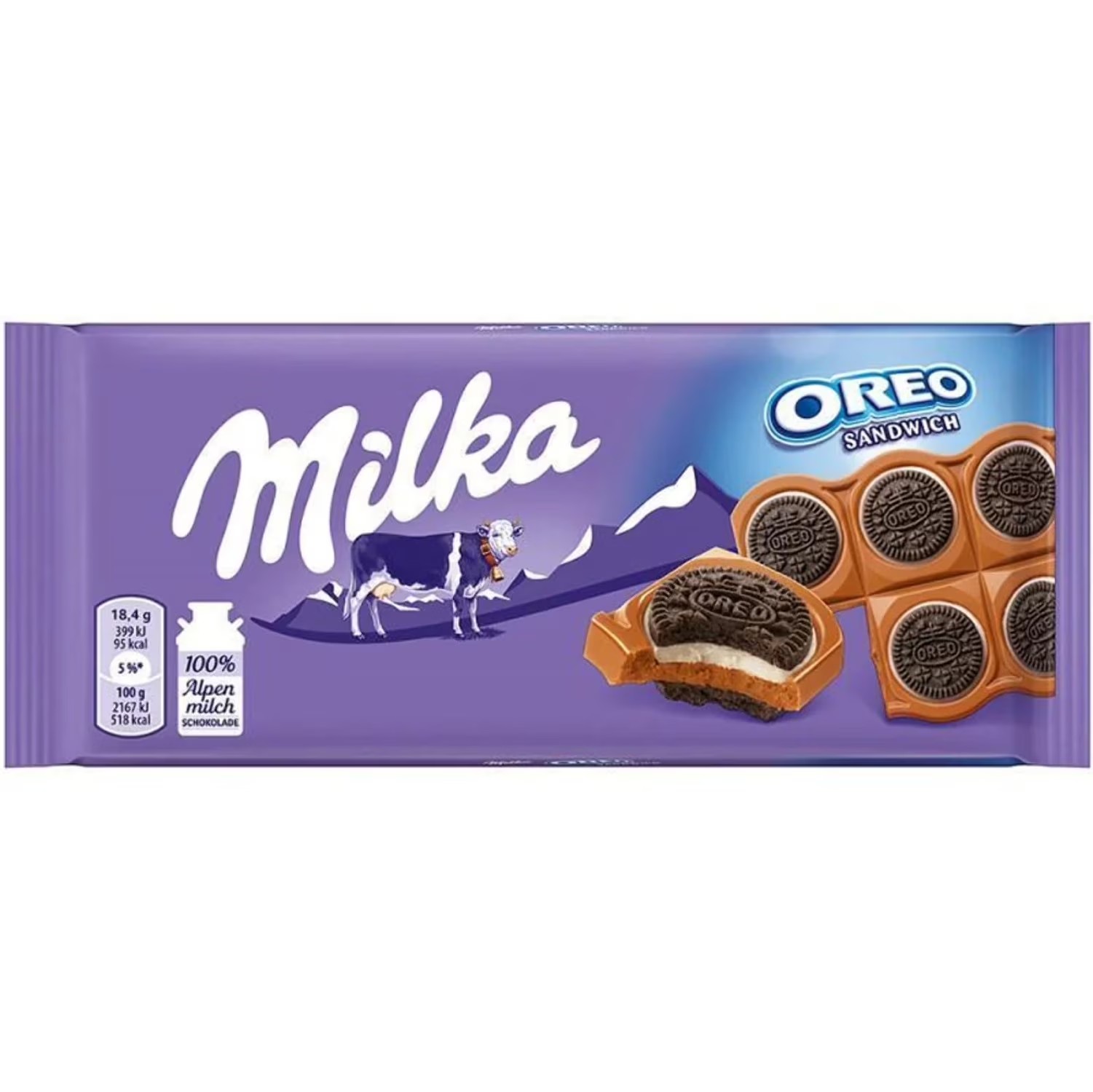 MILKA CIOCOLATA OREO SANDWICH 92GR (16BUC/CUT) 7622210830043
