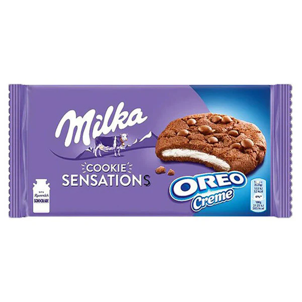 BISCUITI MILKA SENSATIONS OREO156G 7622202265884