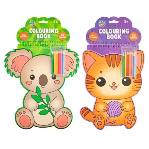 CARTE COLORAT FORMA ANIMALE+6 CREIOANE COLORATE 30X22CM 8715427148694