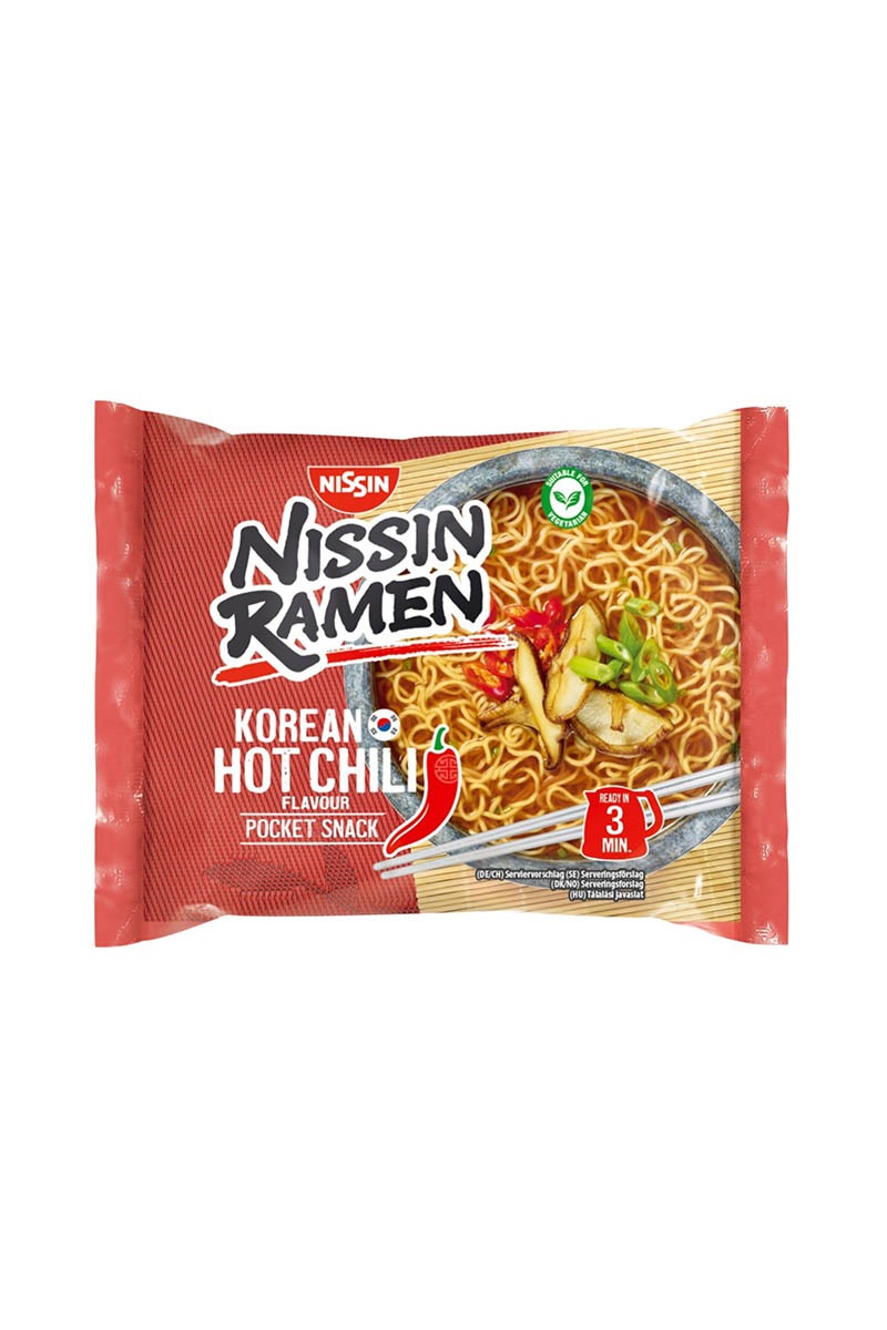 NISSIN SUPA RAMEN HOT CHILLI STIL COREEAN 65.2GR 4016810470304