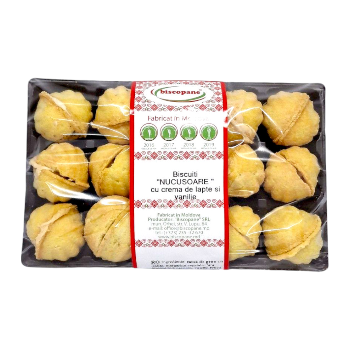 NUCUSOARE CU CREMA DE LAPTE SI VANILIE 330G 4841638008268