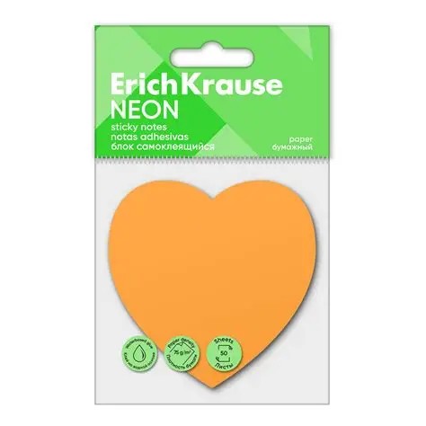 NOTES ADEZIV ERICHKRAUSE NEON INIMA 50 FOI 4041485617273