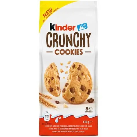 KINDER CRUNCHY COOKIES 136GR (15BUC/CUT) 8000500426449