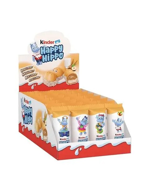 KINDER HAPPY HIPPO HAZELNUT T1X28 8000500019160